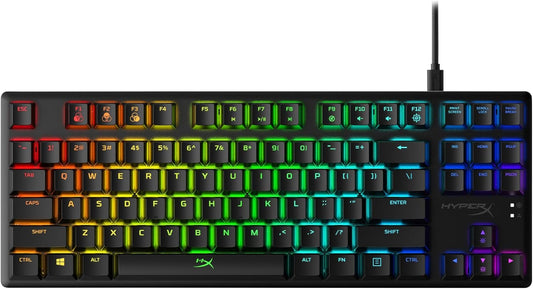Alloy Origins Core - Tenkeyless Mechanical Gaming Keyboard, Software Controlled Light & Macro Customization, Compact Form Factor, RGB LED Backlit, Linear Red Switch,Black