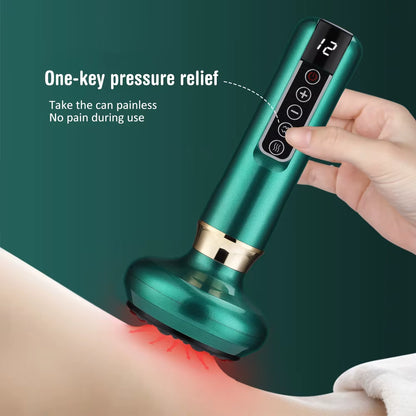 SculptEase™ Magnetic Cupping Massager: Rechargeable Body & Cellulite Scraping Machine.
