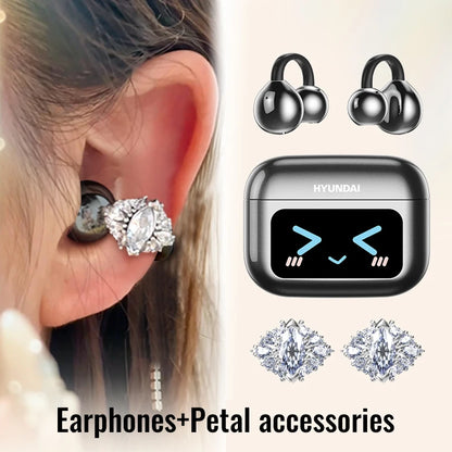 EchoGrip™ M100 ENC Ear Clip Earphones – Style, Sound, and Smart Control.