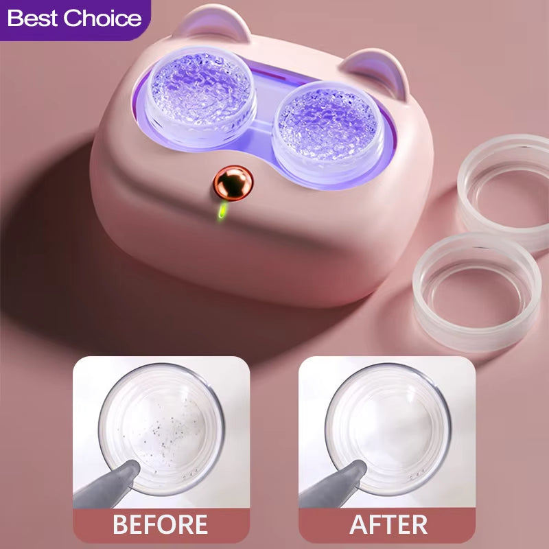 Ultrasonic Contact Lens Cleaner – Deep Clean, Gentle Care, Crystal Clear Vision.