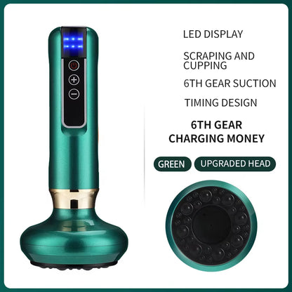 SculptEase™ Magnetic Cupping Massager: Rechargeable Body & Cellulite Scraping Machine.