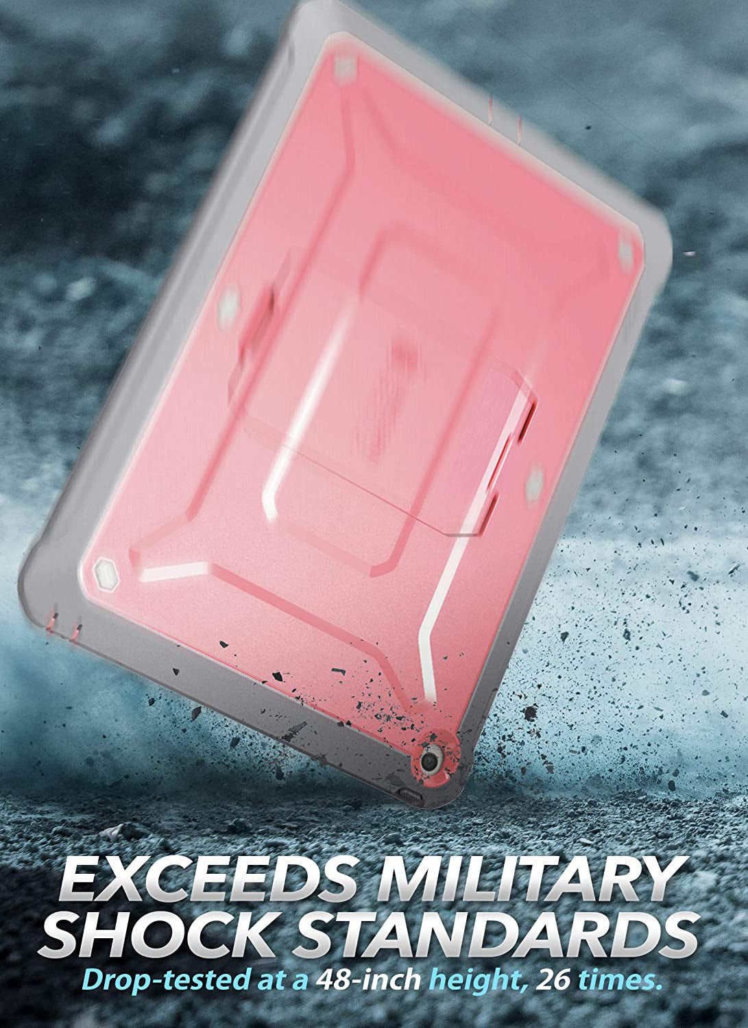 Unicorn Beetle Pro Series Case for Ipad 10.2 (2021/2020/2019), with Built-In Screen Protector Protective Case for Ipad 9Th Generation/8Th Generation/7Th Generation (Rosegold).