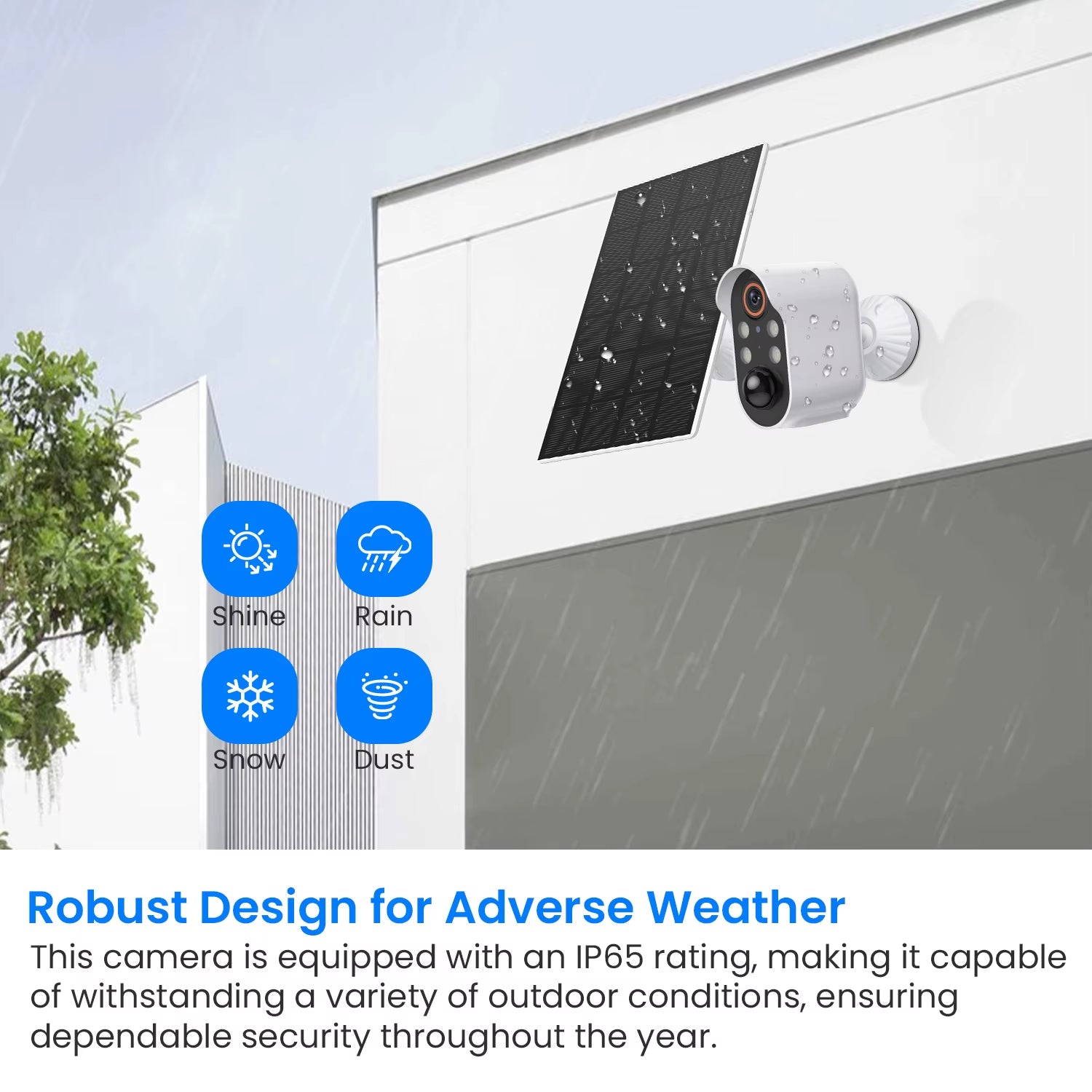 SunGuard 360: Solar-Powered WiFi PTZ Security Camera with 1080P HD Surveillance.