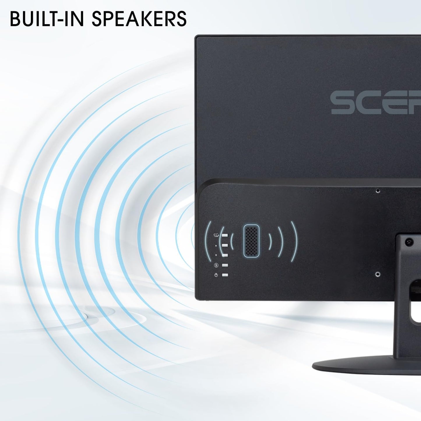 24-Inch Professional Thin 1080P LED Monitor 99% Srgb 2X HDMI VGA Build-In Speakers, Machine Black (E248W-19203R Series).