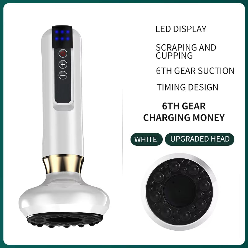 SculptEase™ Magnetic Cupping Massager: Rechargeable Body & Cellulite Scraping Machine.