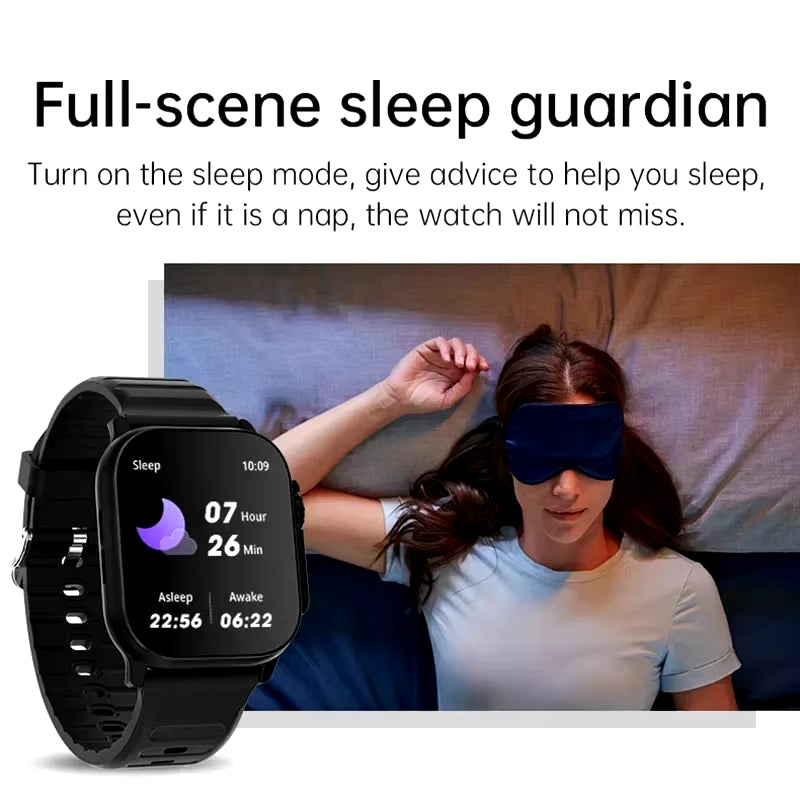 Smart Watch Bluetooth Talk Smartwatch Message Alert Heart Rate Monitor Sports Watch for Android IOS Men Women.