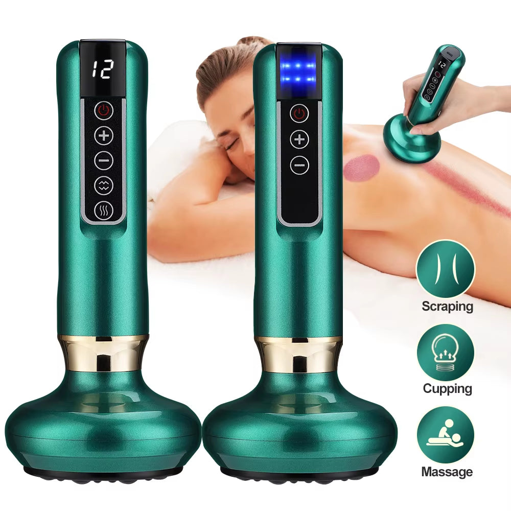 SculptEase™ Magnetic Cupping Massager: Rechargeable Body & Cellulite Scraping Machine.