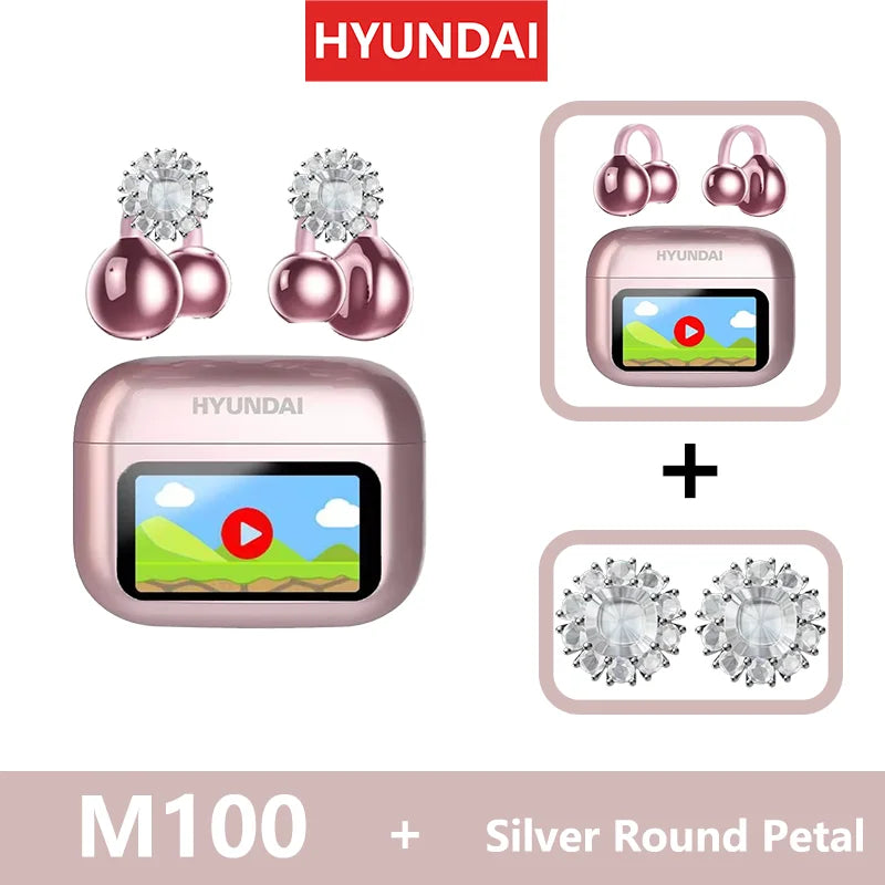 EchoGrip™ M100 ENC Ear Clip Earphones – Style, Sound, and Smart Control.