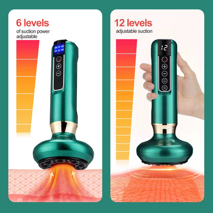 SculptEase™ Magnetic Cupping Massager: Rechargeable Body & Cellulite Scraping Machine.