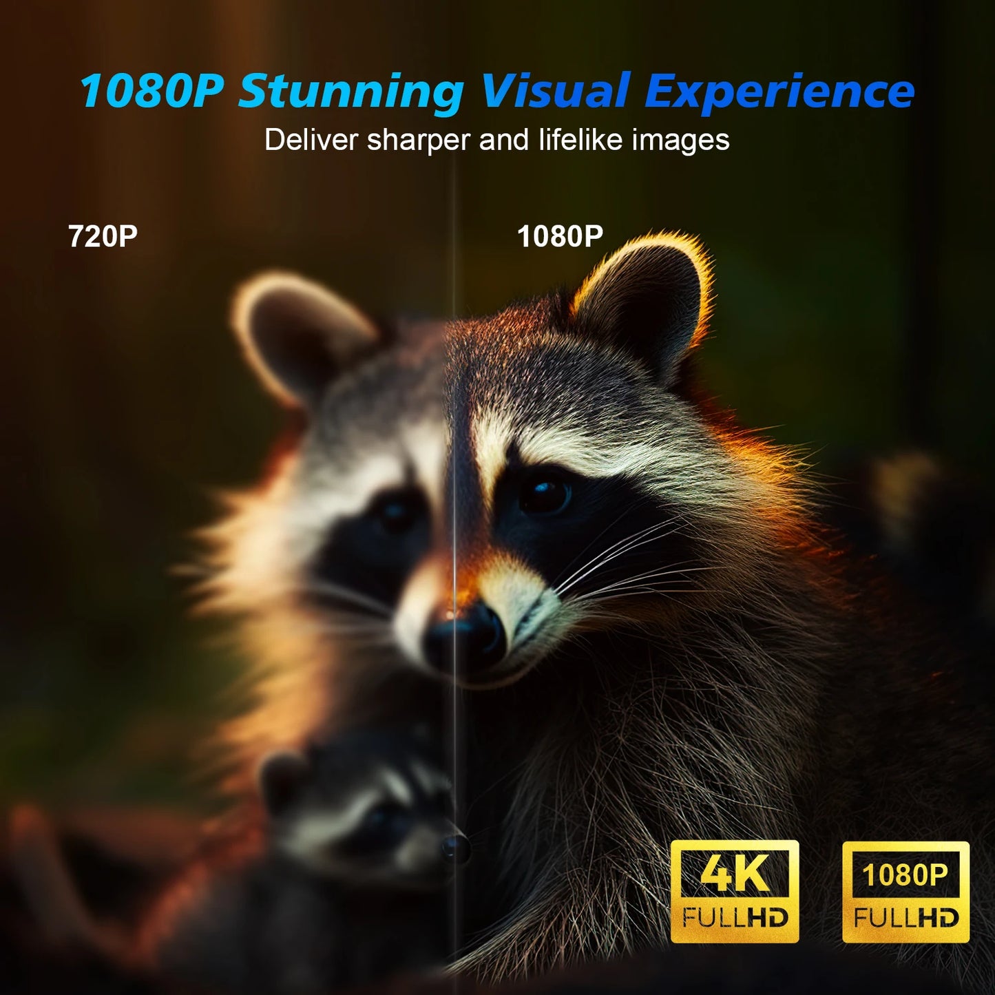 Auto Focus Smart Projector Android11 4K 580ANSI Full Wifi6 BT5.0 Allwinner H713 Voice Control Home Cinema Theater HY350.