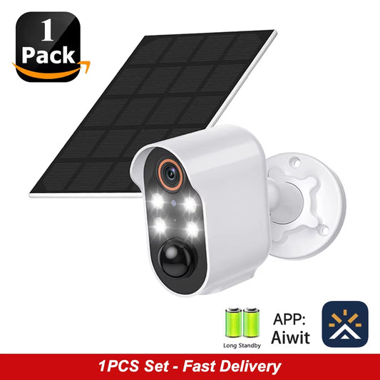 SunGuard 360: Solar-Powered WiFi PTZ Security Camera with 1080P HD Surveillance.