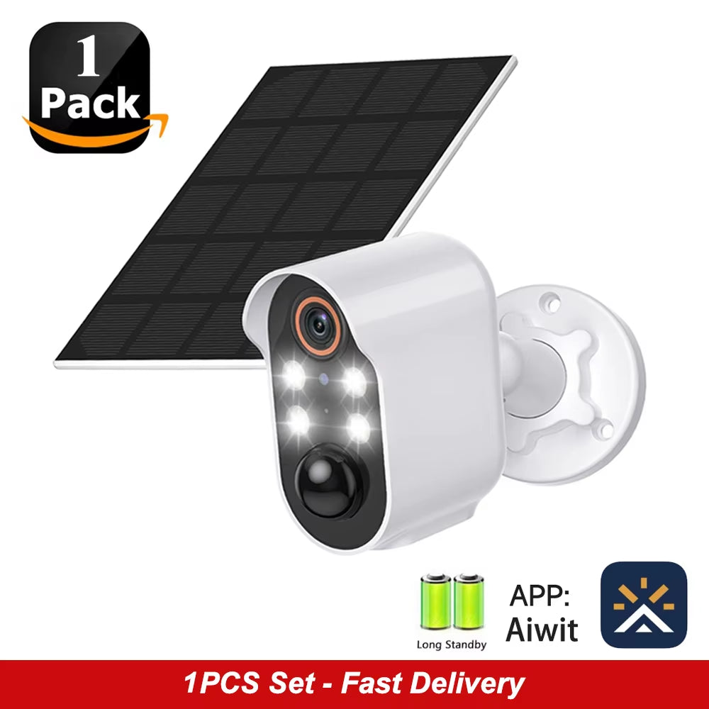 SunGuard 360: Solar-Powered WiFi PTZ Security Camera with 1080P HD Surveillance.