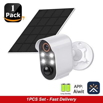SunGuard 360: Solar-Powered WiFi PTZ Security Camera with 1080P HD Surveillance.